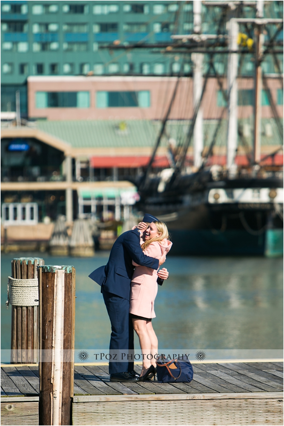 Surprise Engagement Proposal in Baltimore's Inner Harbor