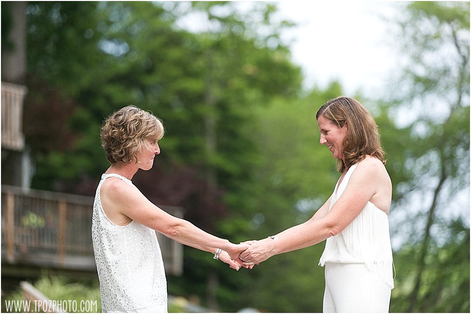 Lesbian Maryland Backyard Wedding •  Moore & Co Event Stylists •  tPoz Photography