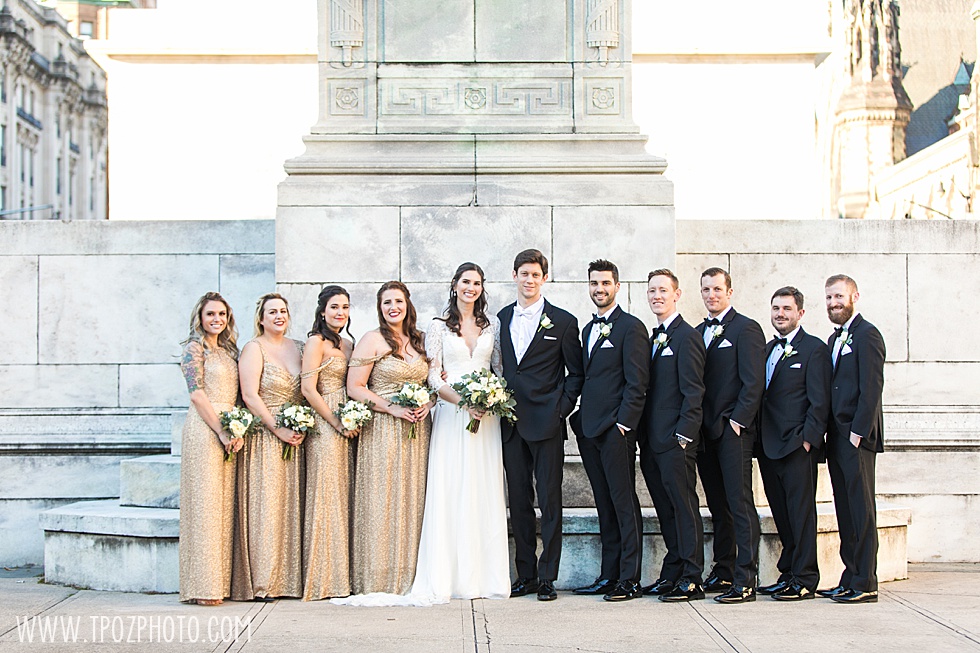 winter wedding at the Belvedere in Baltimore